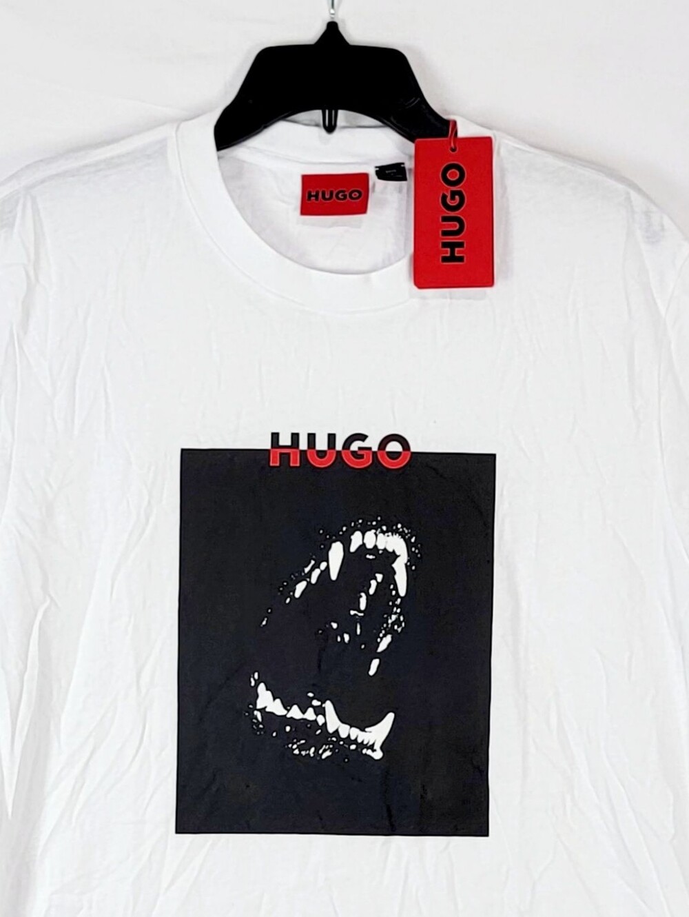 $69 Hugo Boss Mens Dobero Short Sleeve Crewneck Logo T-Shirt - Picture 8 of 10